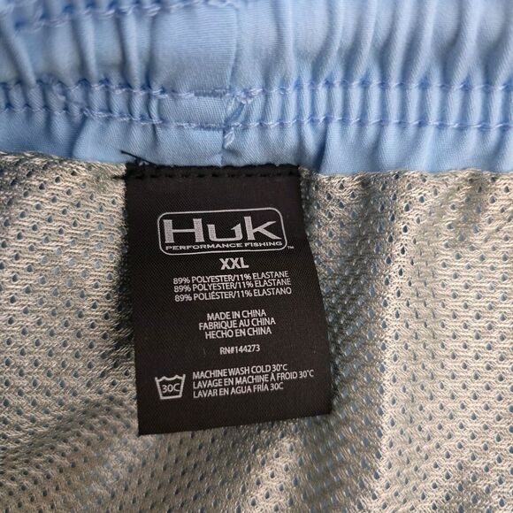 HUK Fishing Pursuit Volley Swim Shorts Men XXL Blue 5.5" InseamSOLD ON EB - Picture 5 of 13